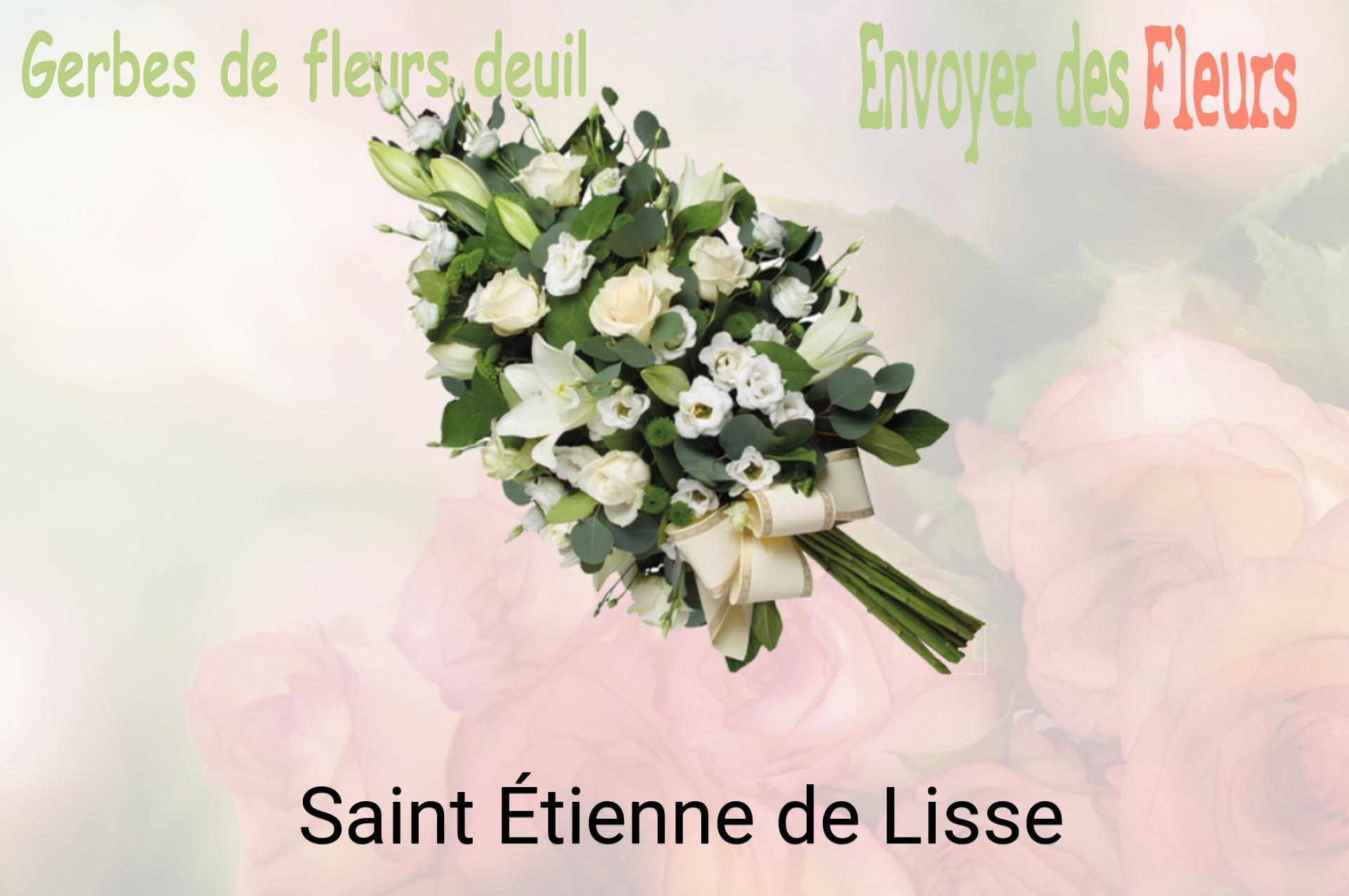 Gerbe de fleurs de deuil livrée à Saint-Étienne-de-Lisse